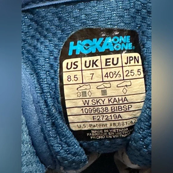 Hoka Womens Kaha GTX Trekking Hiking Boots Gore-Tex Lightweight Navy Blue - Picture 10 of 10